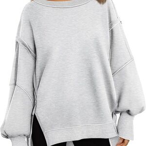 NWT Trendy Queen Women's Oversized Crewneck Sweatshirt sz L